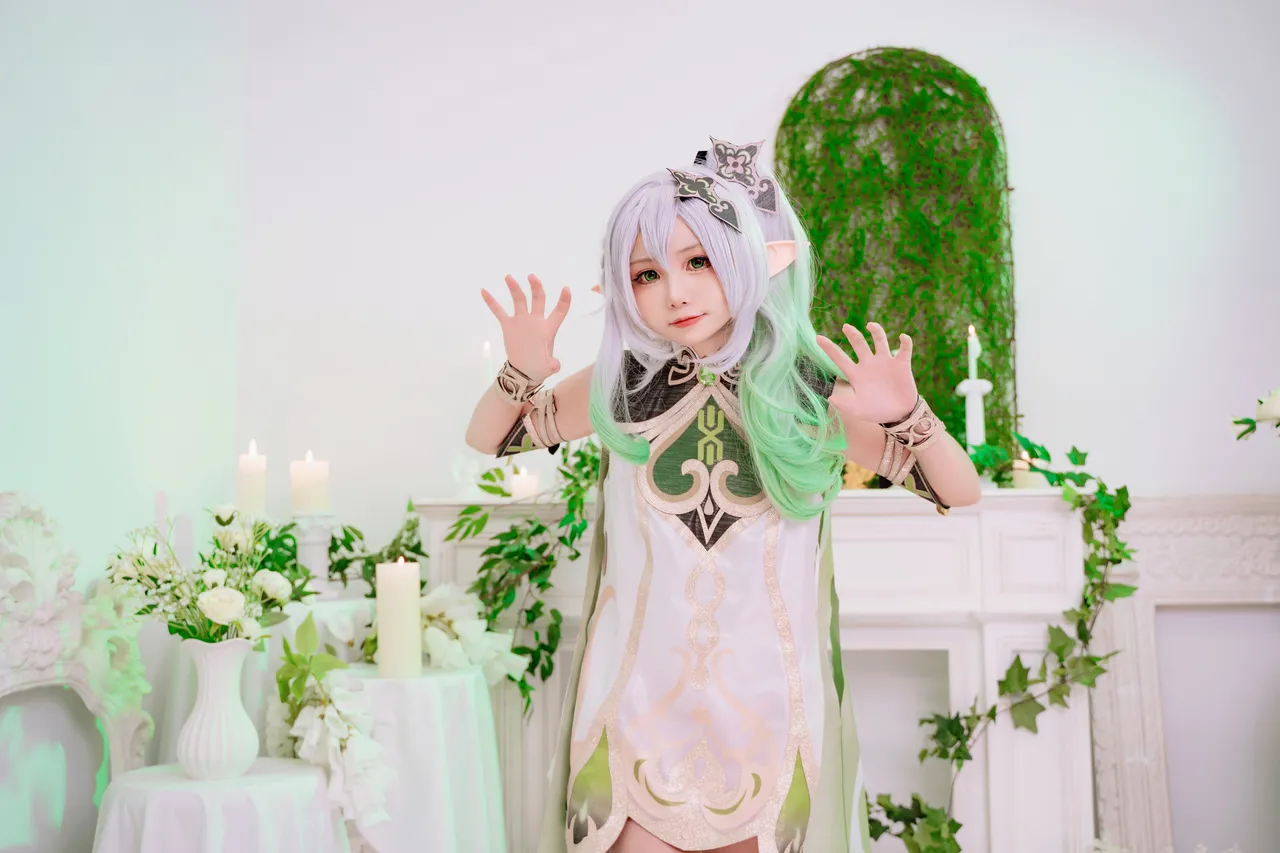 Nekokoyoshi (爆机少女喵小吉) cosplay Nahida - Genshin Impact-erohere22.webp